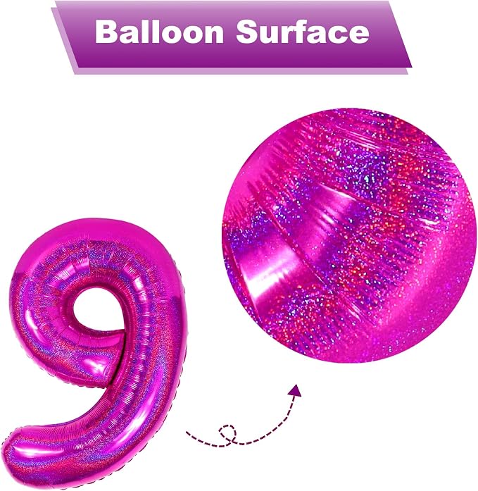 Laser Hot Pink 2 Balloon - Image 7