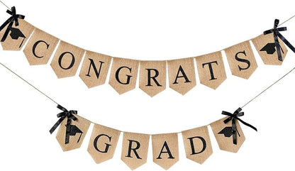 2026 Graduations Decorations Burlap Banner by Mauts-inus