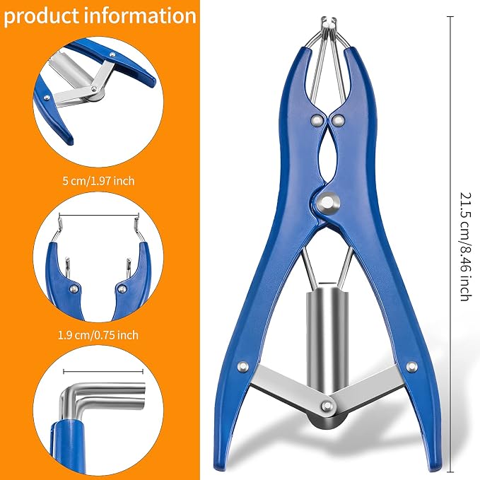 Minatee Balloon Expander Pliers Balloon Stuffing Tool Blue Stainless Steel - Image 3