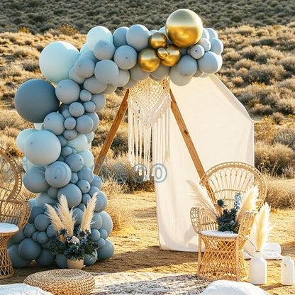 Dusty Blue Balloon Arch Kit - Image 7