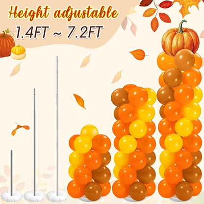 Gemscream 2 Sets of Thanksgiving Fall Balloon Column Stand Kit - Image 6