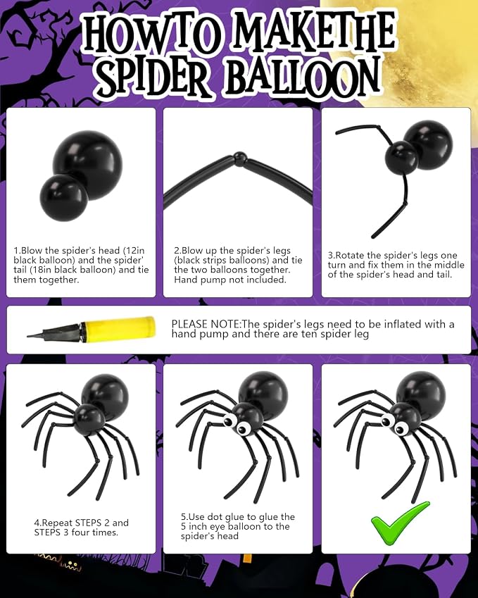 Halloween Balloon Arch Garland Kit, Explosion Star Foil Balloons - Image 7