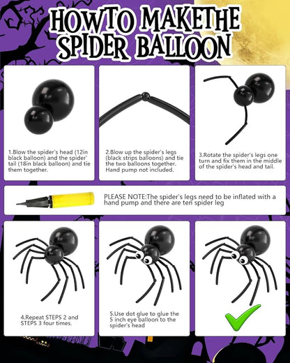 Halloween Balloon Arch Garland Kit, Explosion Star Foil Balloons - Image 7