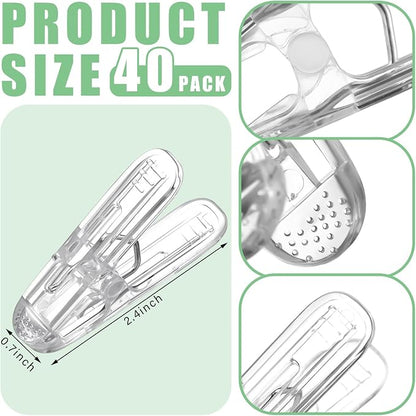 LemonRoad 40 Pack Balloon Arch Clips Plastic Spring Clamps 2.4 Inch Heavy Duty - Image 2