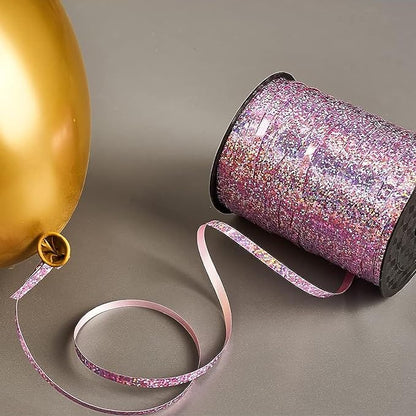 Pink Ribbon Metallic Balloon Curling Ribbon - Image 6