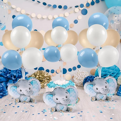 12 Sets Elephant Baby Shower Balloon Stand Kit - Image 2