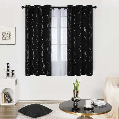Deconovo Living Room Curtains 36 Inches Long, Thermal Insulated, Room Darkening - Image 2