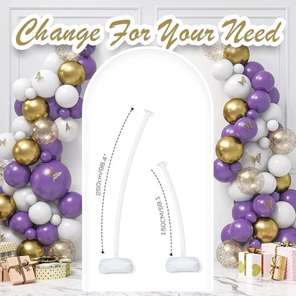 Arch Balloon Stand Kit, 8.2ft & 5ft Free Bending Soft Balloon Flower Backdrop - Image 4