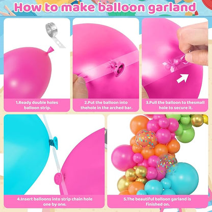 Amandir 153pcs Tropical Balloons Arch Garland Arch Kit Different Sizes | 18 12 - Image 3
