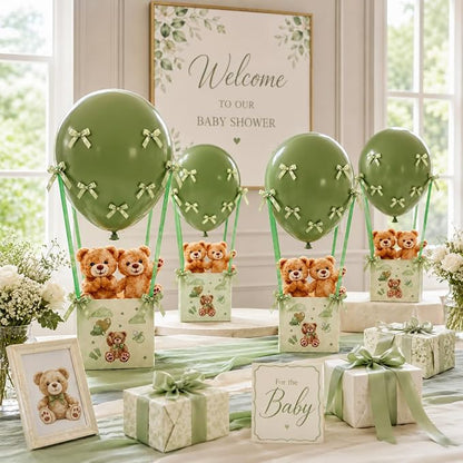 Cinrobiye 12 Sets Teddy Bear Baby Shower Centerpieces - Image 4