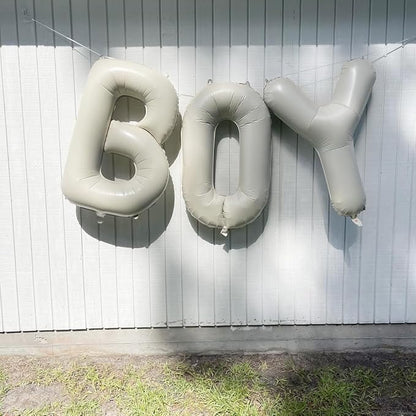 Letter Balloon 40Inch Cream White Big Alphabet Balloons Letter Q | Giant Foil - Image 4