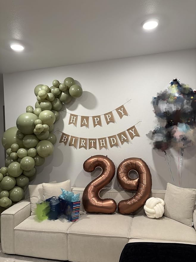 6 Balloon 40 inch Brown Number Balloons - Image 4