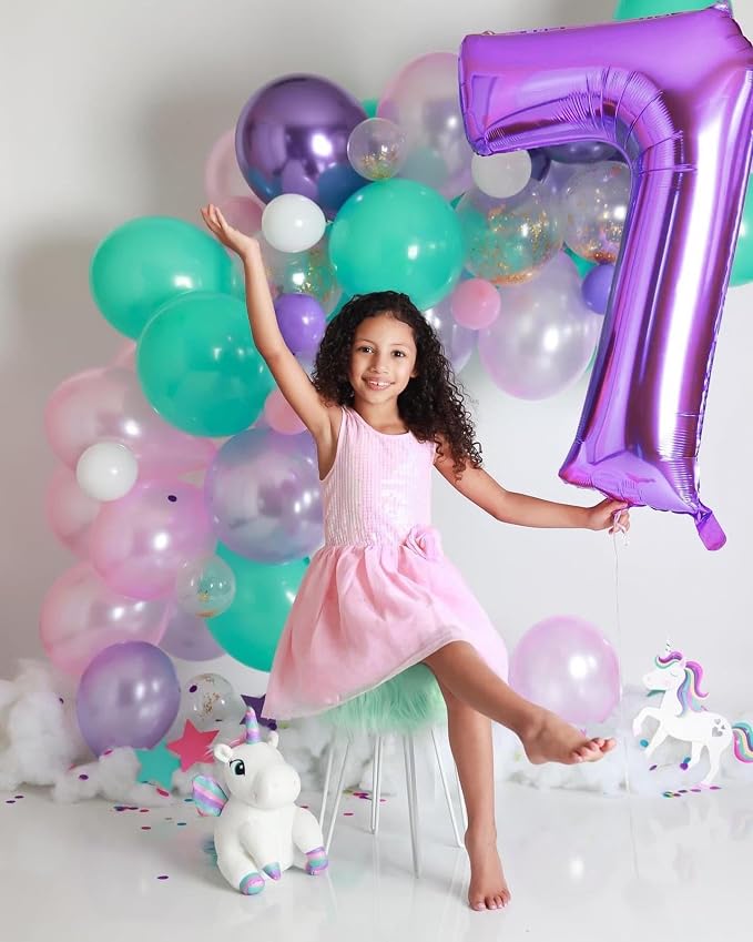Number 3 Balloons 40 Inch for 3rd 33 Birthday Party Decorations, - Image 5