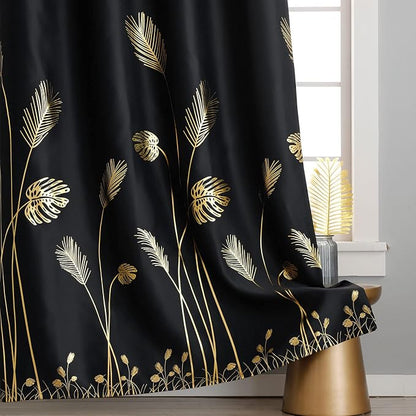 Room Divider Curtain for Sliding Glass Door 120W x 96L Inch Palm Tree Thermal - Image 4