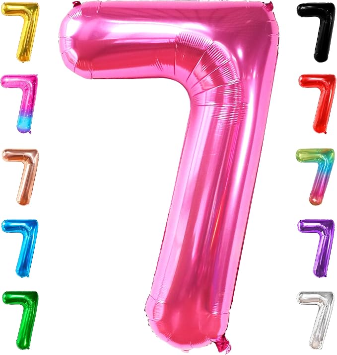 KatchOn, Giant Hot Pink Number 7 Balloon by KatchOn