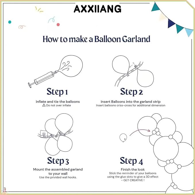 Red Gold Black Balloon Garland Arch Kit - Image 6