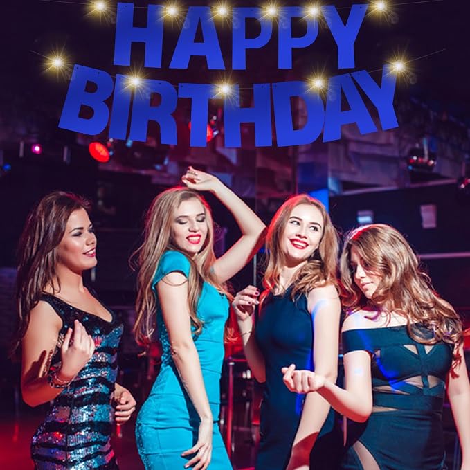 167Pcs DIY Glitter Customizable Banner Kit Happy Birthday Letter Hanukkah - Image 4