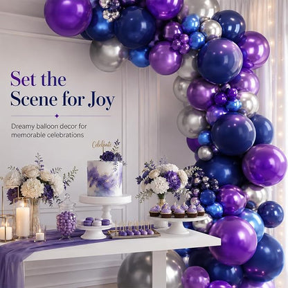Purple and Blue Balloon Set - Image 7