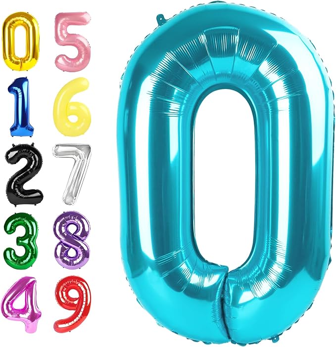 Number 9 Balloons 40 Inch Gold Balloon Birthday Decorations by Argthjy