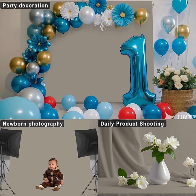 Grey Photography Backdrop for Photoshoot, 8x10 FT | Versatile Studio Photo - Image 5