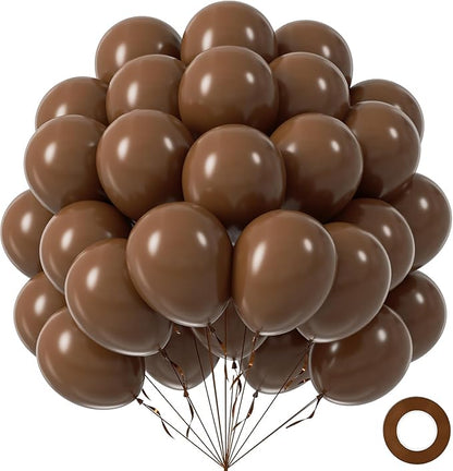 Dark Brown Balloons 12 inch by Awenztech