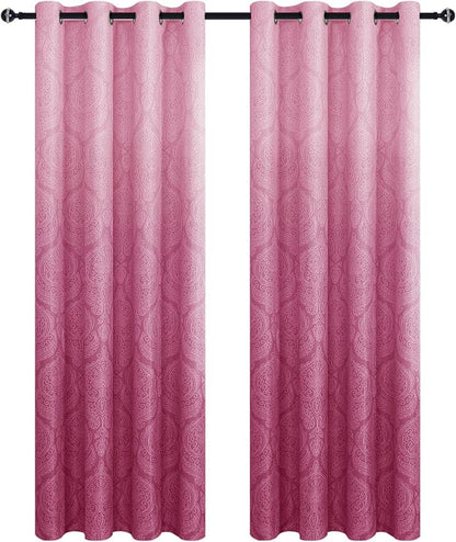 DWCN Ombre Blackout Curtains for Bedroom - Image 7