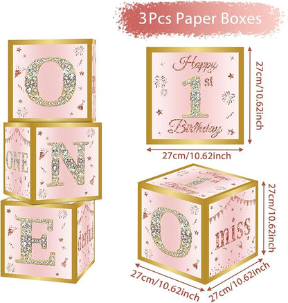 DataMoon 1st Birthday Decorations Boxes - Image 4