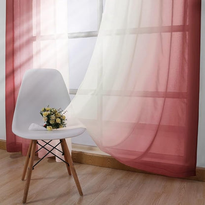 DWCN Ombre Sheer Curtains - Image 3