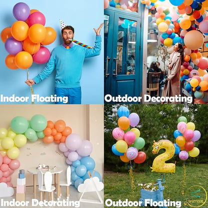 AFTERLOON® Biodegradable Natural Rubber Latex Balloons 24 pcs Pearlized Teal - Image 5