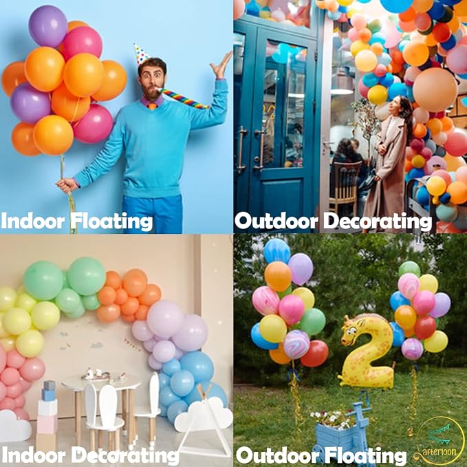 AFTERLOON® Biodegradable Natural Rubber Latex Balloons 24 pcs Pastel Purple 10 - Image 5
