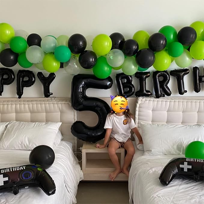40 Inch Balloon Number 7 Black, Large Foil Number Balloons Set 0-9, Digital 7 - Image 3