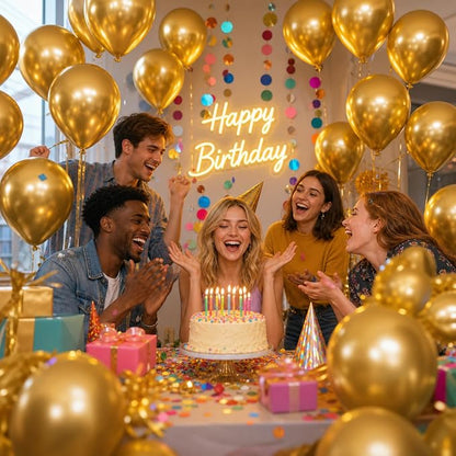 Gold Latex Balloons - Image 5
