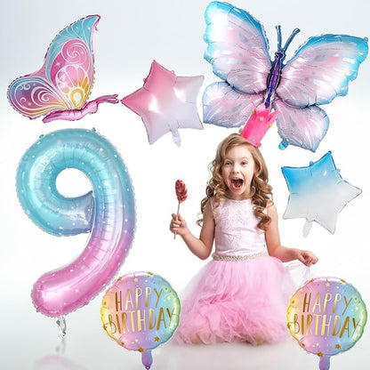Butterfly Balloons, 9th Butterfly Birthday Decorations - Image 5