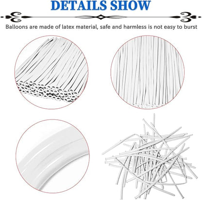 White 260 Balloons, Thickening Long Balloons - Image 2