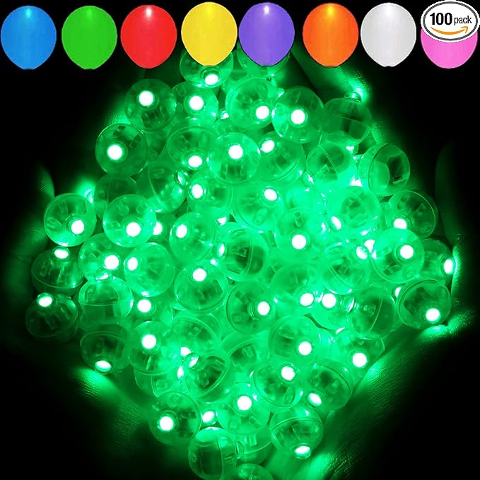 Aogist 100pcs Green Balloon Light, Long Standby Time Waterproof Mini Ball Light by Aogist