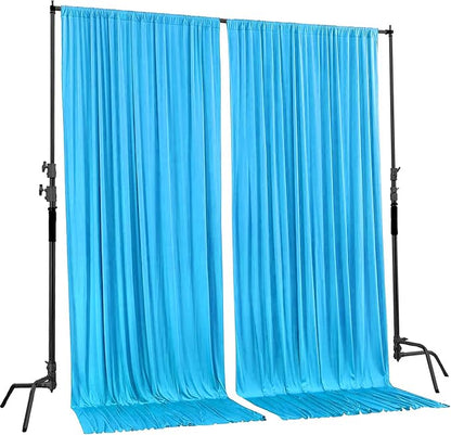 AK TRADING CO. 10 feet x 10 feet Polyester Backdrop Drapes Curtains Panels - Image 3