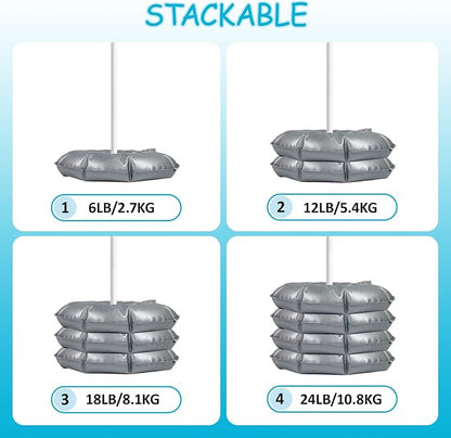 Balloon Weights Pack of 2, Round Water Weight Bags - Image 4