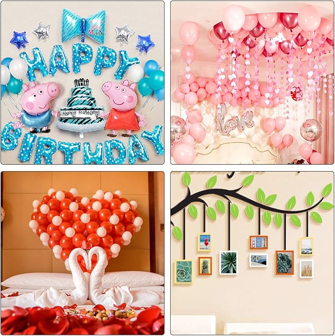 gegemaoyi 3000pcs Glue Point Clear Balloon Glue Removable Adhesive Dots Double - Image 5