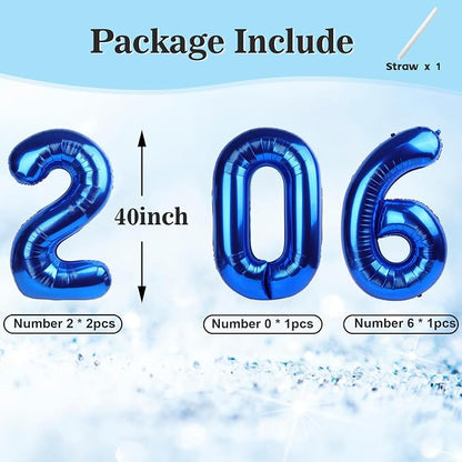 2026 Number Black Balloons 40Inch Balloon - Image 5