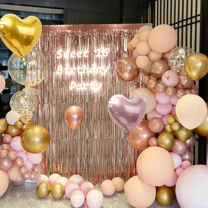 157PCS Rose Gold Balloon Garland Arch Kit - Image 6