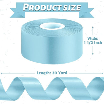 30Yards 1 1/2In Lake Blue Ribbon - Image 2