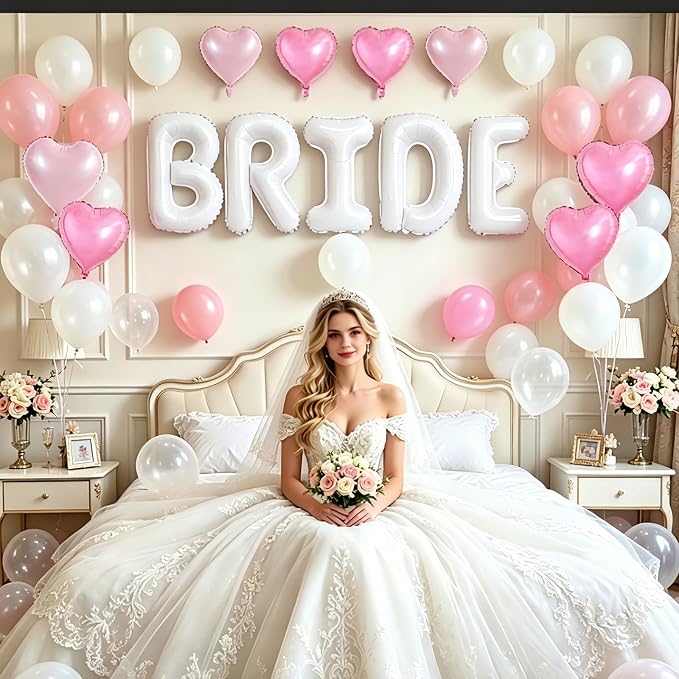 TONIFUL 40 Inch Giant Bride Balloon Bachelorette Party Decorations - Image 6