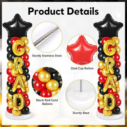2 Sets Graduation Balloon Column Stand Kit - Image 3