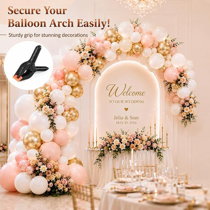 10 Pcs Spring Clamps, PureGuard 4.5 Inch Plastic Balloon Arch Clips Clamps - Image 2