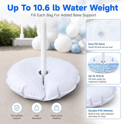 2 Pcs Water Weight Bags for Balloon Column Stand & Balloon Arch | Openable - Image 3