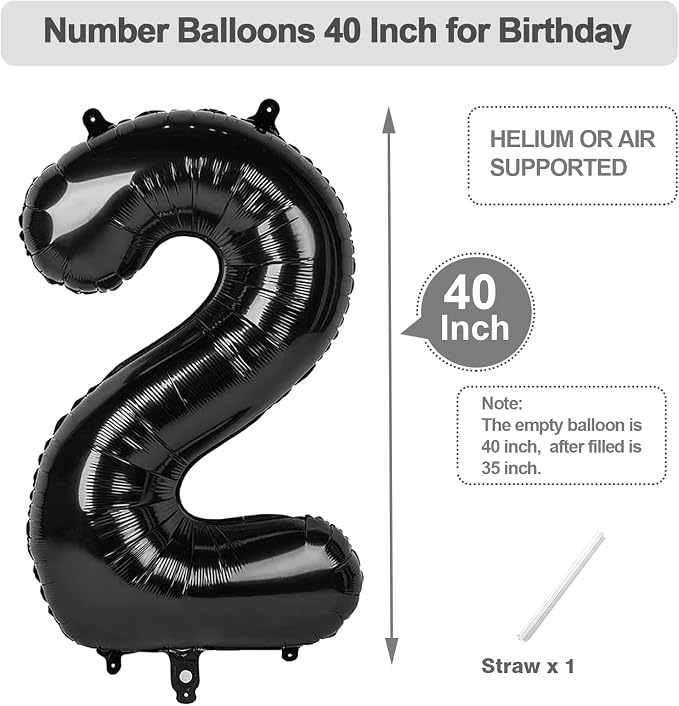 Number Balloons 40 Inch 1 Balloon - Image 5