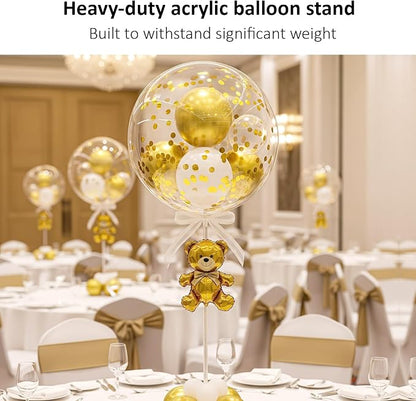 6 Pack Reusable Acrylic Clear Balloon Stands - Image 3