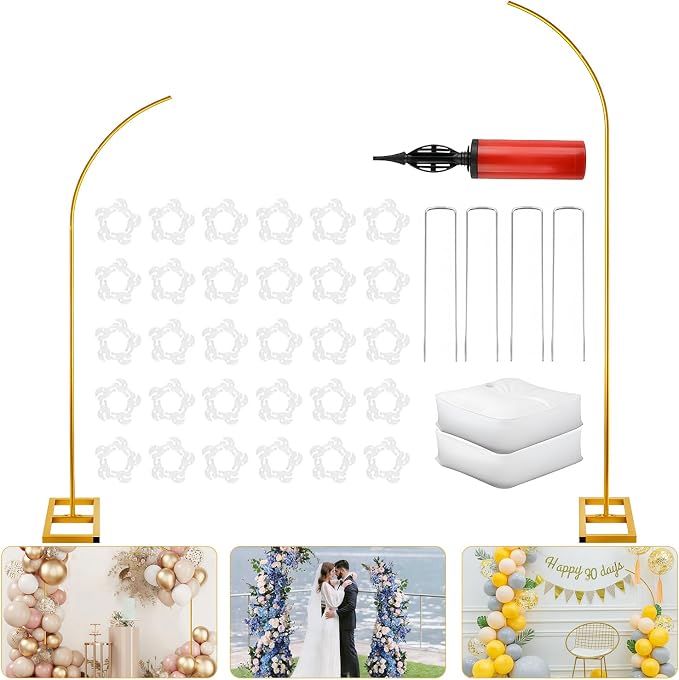 Balloon Arch Stand Kit, Balloon Arch Stand Set of 2 by Unknown