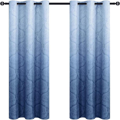 DWCN Blue Ombre Curtains for Bedroom - Image 8