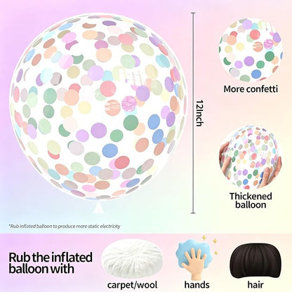 Rainbow Confetti Balloons - Image 2